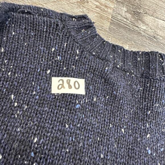 Vintage 90s Knightbridge Blue Argyle Mens L Wool Blend Crewneck Pullover Sweater - Picture 8 of 9